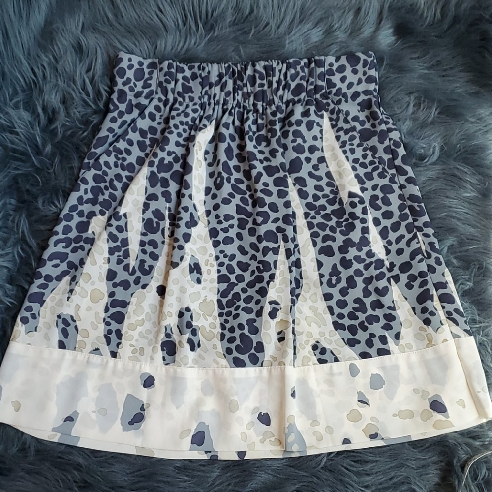 CAbi Leopard Print Skirt